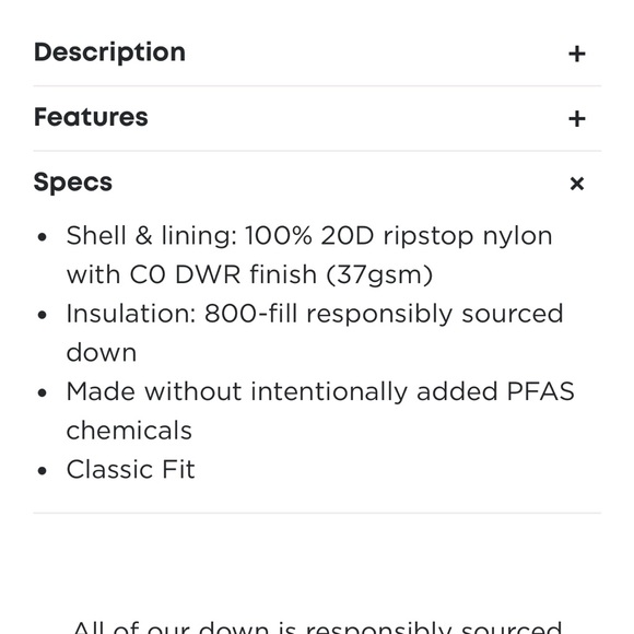 Cotopaxi Fuego Down Coat NWOT - Picture 6 of 8